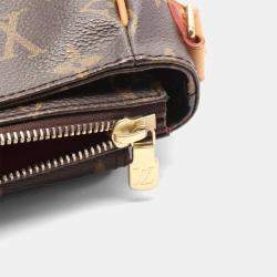 Louis Vuitton Vivacite Pm Shoulder Crossbody Bag  Monogram Leather Brown