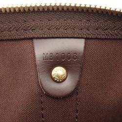 Louis Vuitton Keepall 50 Travel Hand Bag  Damier Leather Ebene