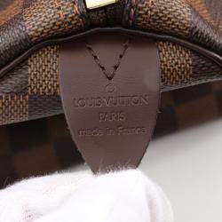 Louis Vuitton Keepall 50 Travel Hand Bag  Damier Leather Ebene