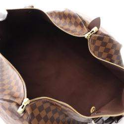 Louis Vuitton Keepall 50 Travel Hand Bag  Damier Leather Ebene
