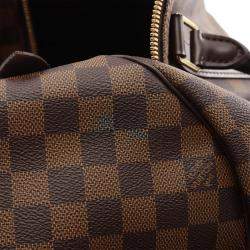 Louis Vuitton Keepall 50 Travel Hand Bag  Damier Leather Ebene