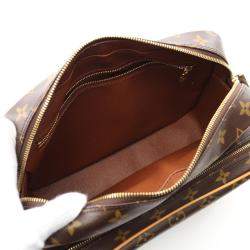 Pre Owned  Louis Vuitton Nile Brown Monogram Leather Shoulder Bag 