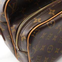 Pre Owned  Louis Vuitton Nile Brown Monogram Leather Shoulder Bag 