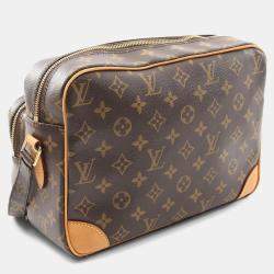 Pre Owned  Louis Vuitton Nile Brown Monogram Leather Shoulder Bag 