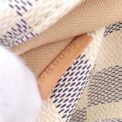 Louis Vuitton Totally MM White Damier Azur Canvas Tote Bag