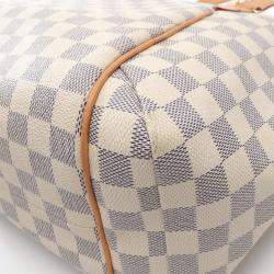 Louis Vuitton Totally MM White Damier Azur Canvas Tote Bag