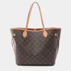 Pre Owned Louis Vuitton Neverfull MM Brown Monogram Canvas Tote Bag