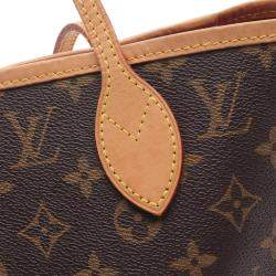 Pre Owned Louis Vuitton Neverfull MM Brown Monogram Canvas Tote Bag
