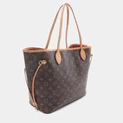 Pre Owned Louis Vuitton Neverfull MM Brown Monogram Canvas Tote Bag
