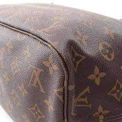 Pre Owned Louis Vuitton Neverfull MM Brown Monogram Canvas Tote Bag