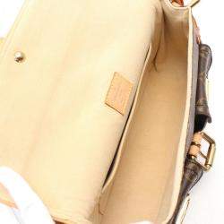 Pre Owned Louis Vuitton Hudson PM Brown Monogram Canvas Shoulder Bag

