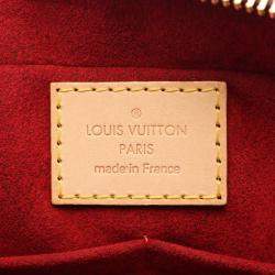 Pre Owned Louis Vuitton Vivacite MM Brown Monogram Leather Shoulder Bag 