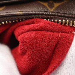Pre Owned Louis Vuitton Vivacite MM Brown Monogram Leather Shoulder Bag 