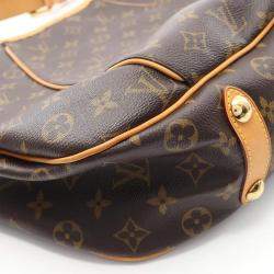 Pre Owned Louis Vuitton Gabrielle PM Brown Monogram Canvas Shoulder Bag