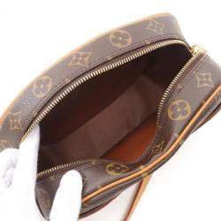 Pre Owned  Louis Vuitton Blois Brown Monogram Leather Shoulder Bag 