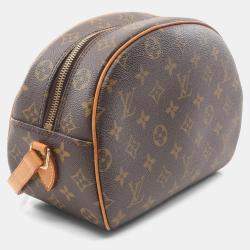 Pre Owned  Louis Vuitton Blois Brown Monogram Leather Shoulder Bag 