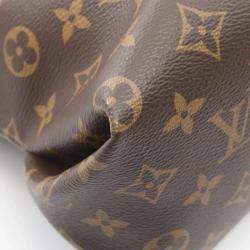 Pre Owned Louis Vuitton Lie de Vin Flower Zipped PM Monogram Canvas Shoulder Bag 