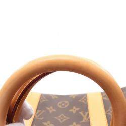 Louis Vuitton Keepall Bandouriere 45 Brown Monogram Leather Travel Bag 