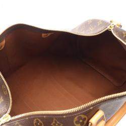 Louis Vuitton Keepall Bandouriere 45 Brown Monogram Leather Travel Bag 