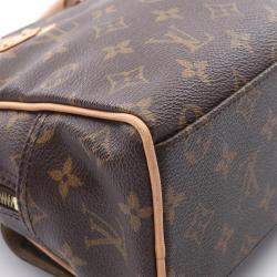  Louis Vuitton Manhattan PM Brown Monogram Canvas Handbag