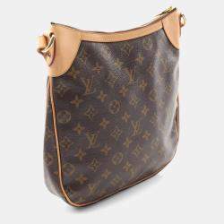 Pre Owned Louis Vuitton Odeon PM Brown Monogram Canvas Crossbody Bag