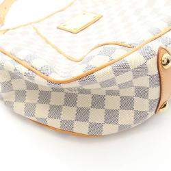Louis Vuitton Galliera PM White Damier Azur Canvas Shoulder Bag