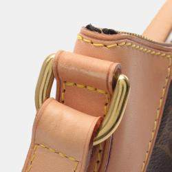 Louis Vuitton Odeon Pm Shoulder Crossbody Bag Monogram Leather Brown