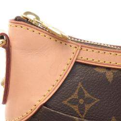 Louis Vuitton Odeon Pm Shoulder Crossbody Bag Monogram Leather Brown