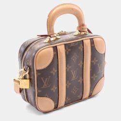Pre Owned Louis Vuitton Valisette BB Brown Monogram Canvas Handbag
