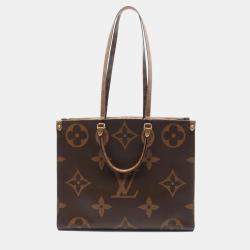 Pre Owned Louis Vuitton Monogram Giant Reverse Canvas On-The-Go Tote GM 