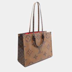 Pre Owned Louis Vuitton Monogram Giant Reverse Canvas On-The-Go Tote GM 