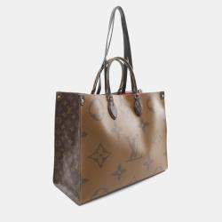 Pre Owned Louis Vuitton On-The-Go GM Brown Monogram Canvas Shoulder Bag