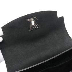 Pre Owned Louis Vuitton Lock Me Ever MM Black Top Handle Bag