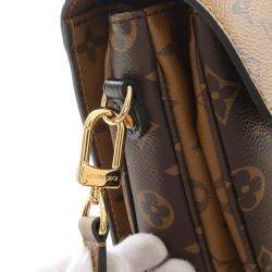 Louis Vuitton Pochette Metis Mm Hand Crossbody Bag Monogram Reverse Brown