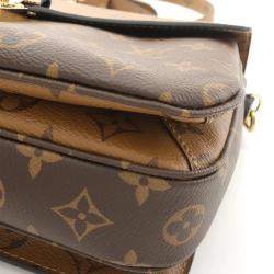 Louis Vuitton Pochette Metis Mm Hand Crossbody Bag Monogram Reverse Brown