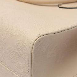 Pre Owned  Louis Vuitton On-The-Go PM Beige Monogram Empreinte Leather Handbag