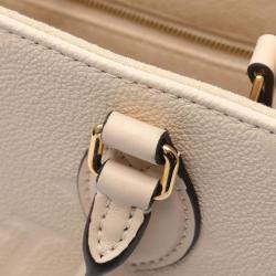 Pre Owned  Louis Vuitton On-The-Go PM Beige Monogram Empreinte Leather Handbag