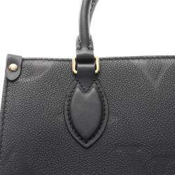 Pre Owned Louis Vuitton On-The-Go PM Black Monogram Empreinte Leather Handbag