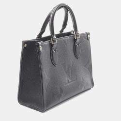 Pre Owned Louis Vuitton On-The-Go PM Black Monogram Empreinte Leather Handbag