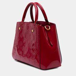 Louis Vuitton Red Monogram Vernis Montaigne BB