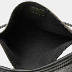 Louis Vuitton Black Monogram Shadow Double Flat Messenger