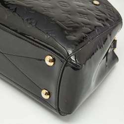 Louis Vuitton Black Magnetique Monogram Vernis Montaigne BB Bag