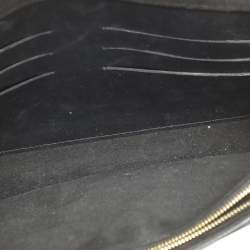 Louis Vuitton Black Leather Chain Louise GM Bag