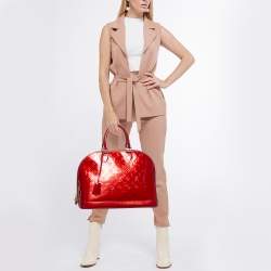 Louis Vuitton Pomme D’amour Monogram Vernis Alma GM Bag