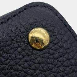Louis Vuitton Noir Taurillon Leather Mini Capucines Bag