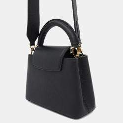 Louis Vuitton Noir Taurillon Leather Mini Capucines Bag
