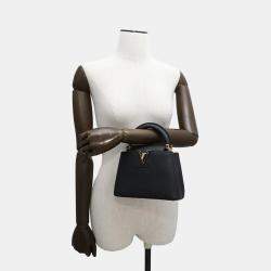 Louis Vuitton Noir Taurillon Leather Mini Capucines Bag