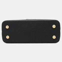 Louis Vuitton Noir Taurillon Leather Mini Capucines Bag