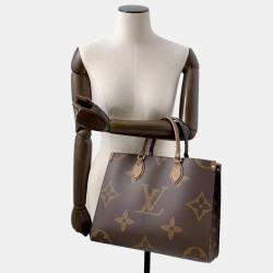 Louis Vuitton Brown Monogram Monogram Reverse Canvas Monogram Giant MM Onthego Bag