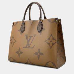 Louis Vuitton Brown Monogram Monogram Reverse Canvas Monogram Giant MM Onthego Bag